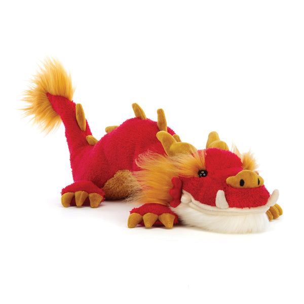 JELLYCAT CELEBRATION DRAGON RED & GOLD 11X18X42 CM