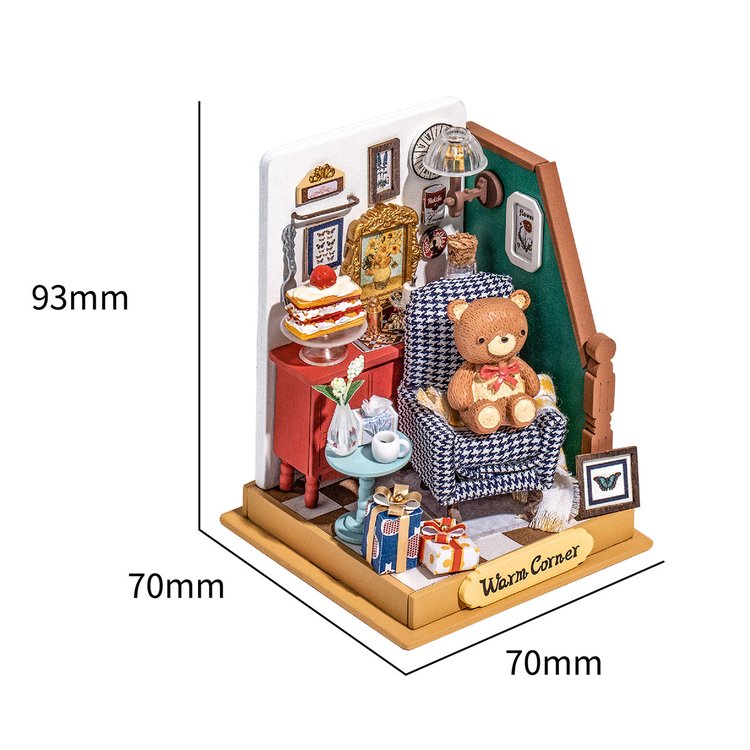 Robotime Rolife Holiday Living Room DIY Miniature House DS028