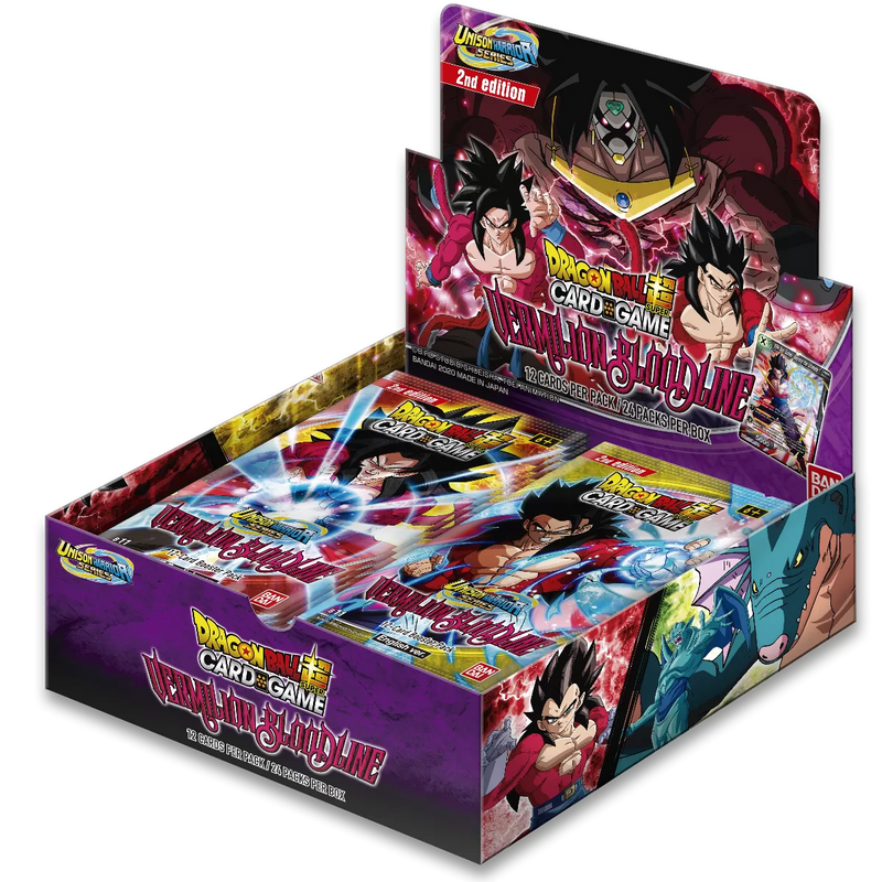 Dragon Ball Super Card Game UW2 Booster Pack Vermilion Bloodline second edition