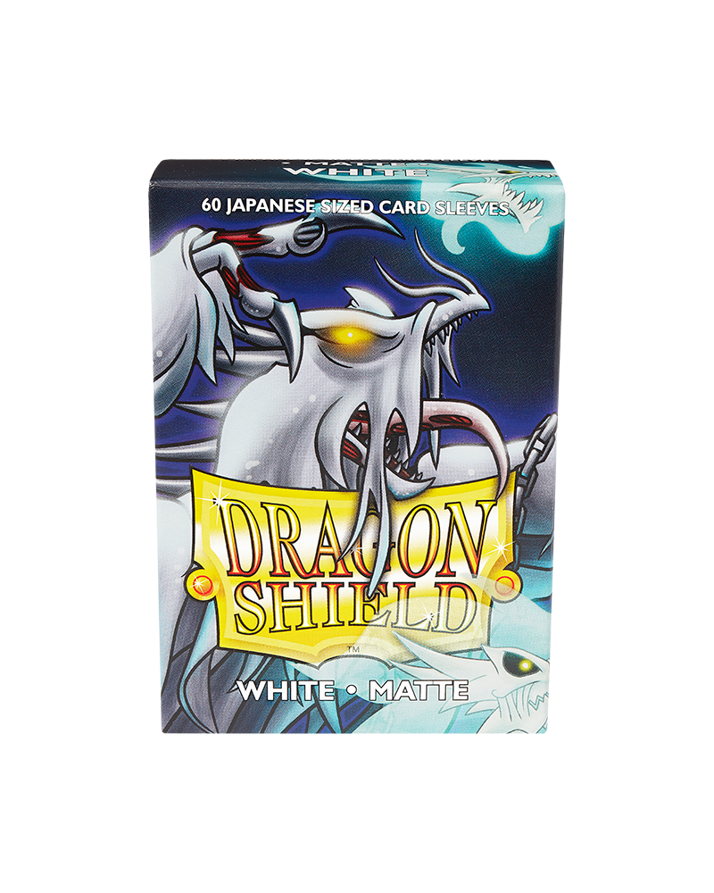 Dragon Shield: White - Matte Sleeves - Japanese Size