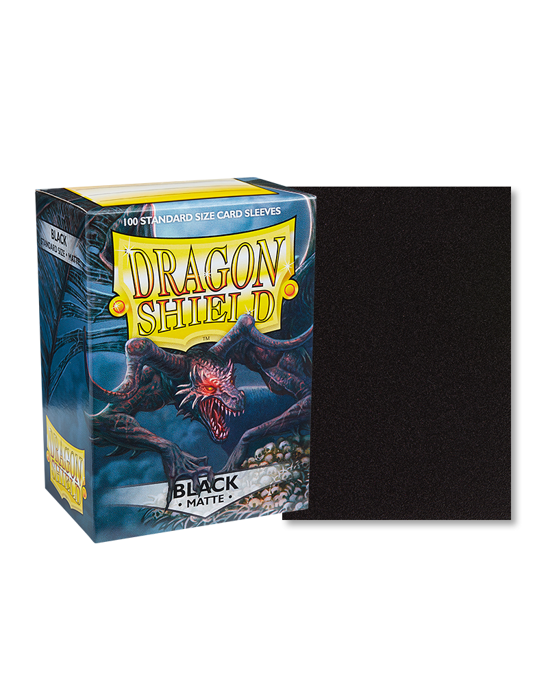 Dragon Shield: Black - Matte Sleeves - Standard Size