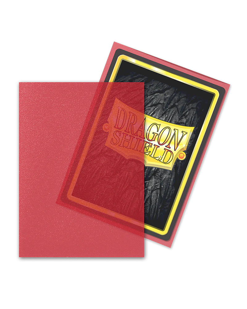 Dragon Shield: Clear Red - Matte Sleeves - Standard Size