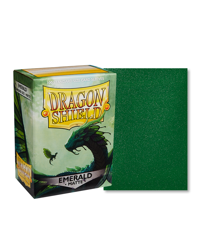 Dragon Shield: Emerald - Matte Sleeves - Standard Size