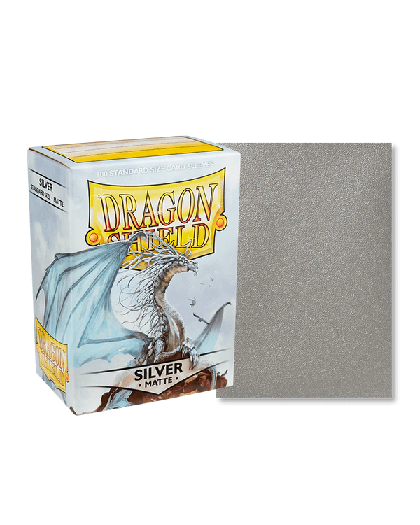 Dragon Shield: Silver - Matte Sleeves - Standard Size