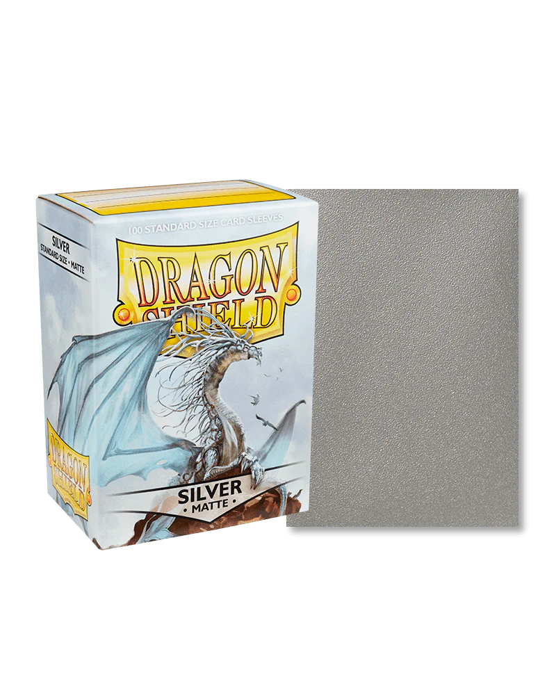 Dragon Shield: Silver - Matte Sleeves - Standard Size