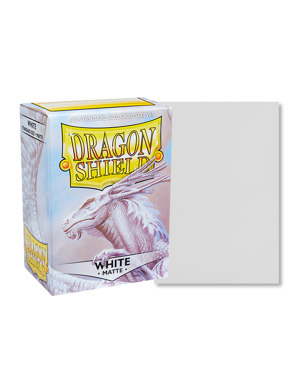 Dragon Shield: White - Matte Sleeves - Standard Size