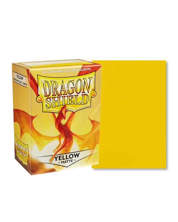 Dragon Shield: Yellow - Matte Sleeves - Standard Size