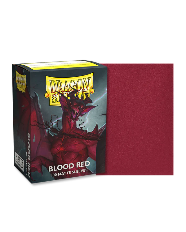 Dragon Shield: Blood Red - Matte Sleeves - Standard Size