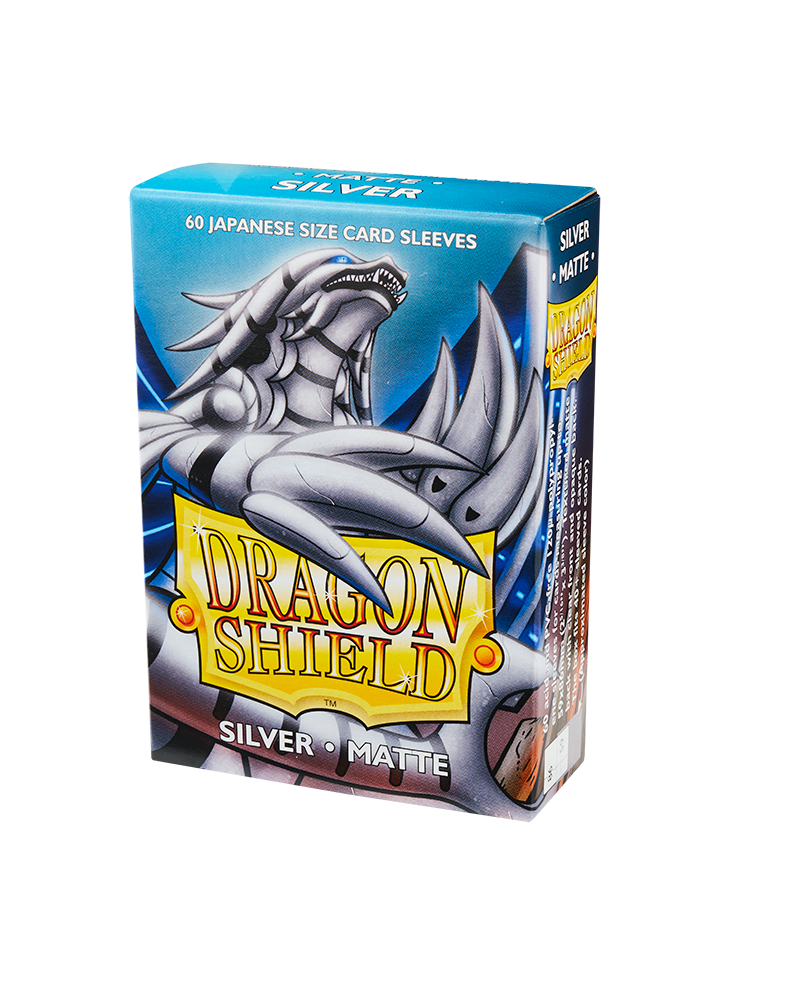 Dragon Shield: Silver - Matte Sleeves - Japanese Size