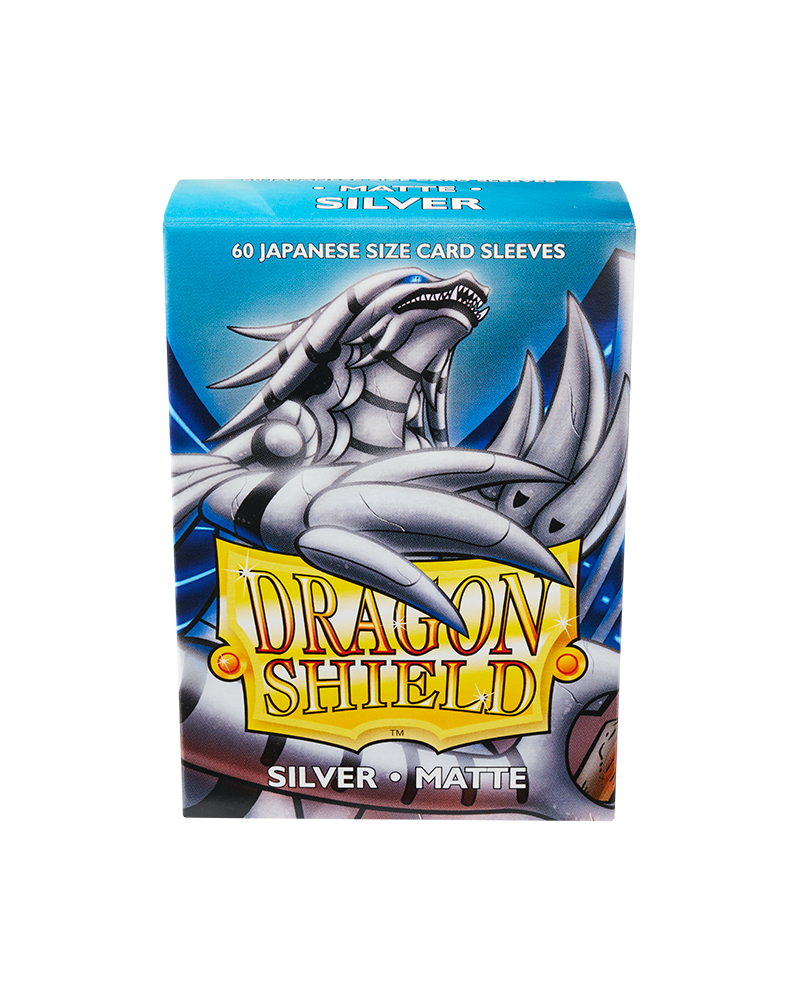 Dragon Shield: Silver - Matte Sleeves - Japanese Size