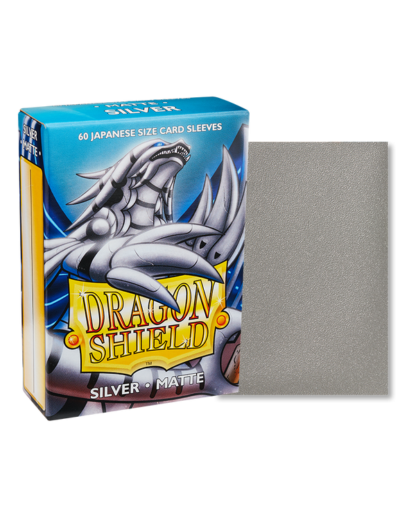 Dragon Shield: Silver - Matte Sleeves - Japanese Size