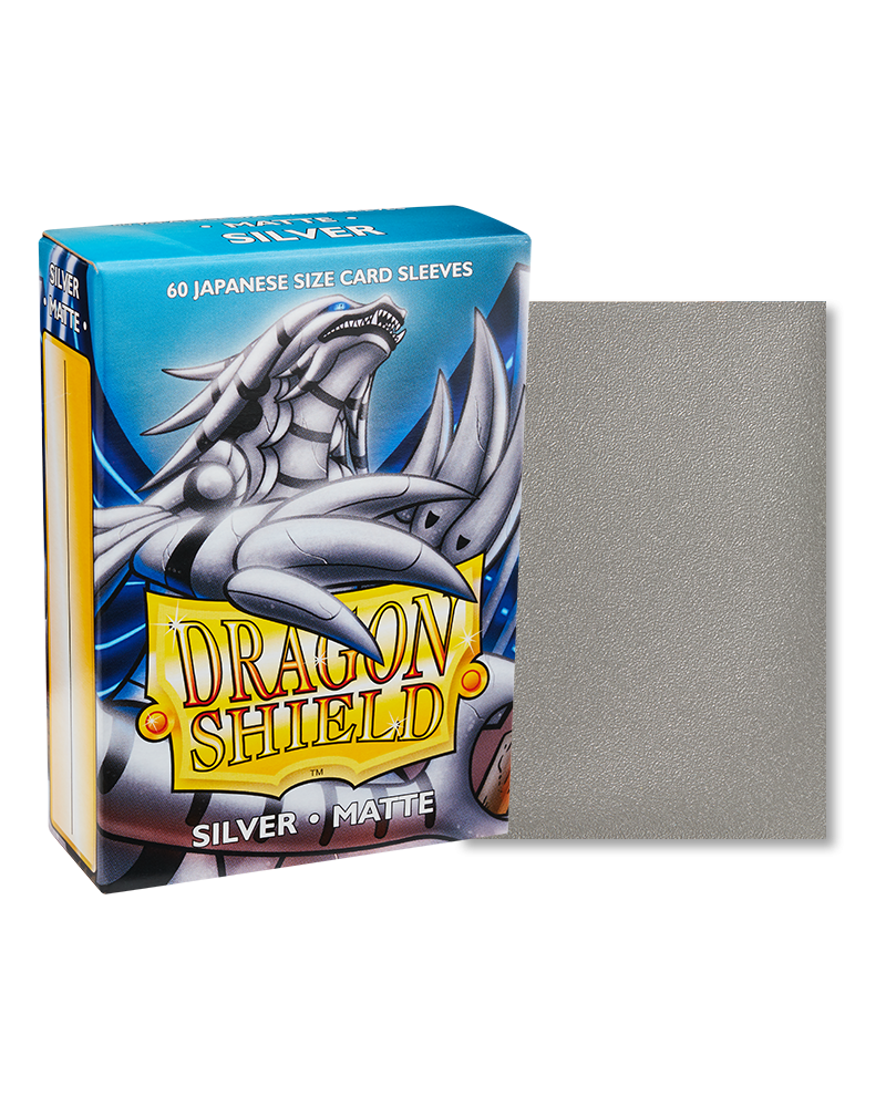 Dragon Shield: Silver - Matte Sleeves - Japanese Size