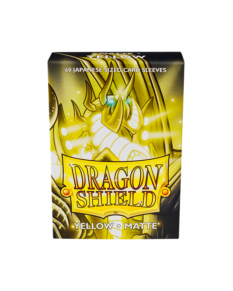 Dragon Shield: Yellow - Matte Sleeves - Japanese Size