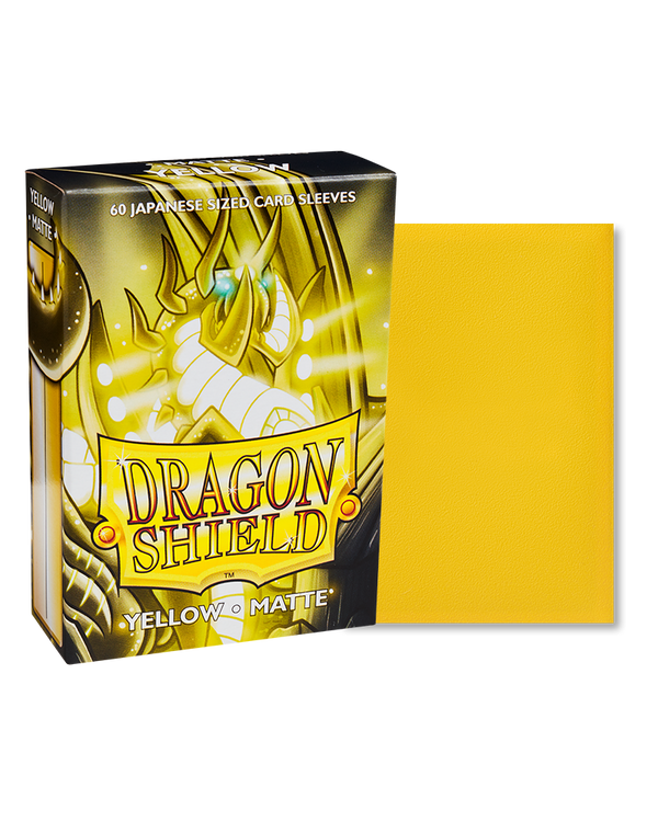 Dragon Shield: Yellow - Matte Sleeves - Japanese Size