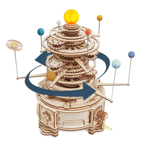 Robotime ROKR Mechanical Orrery ST001 3D Wooden Puzzle