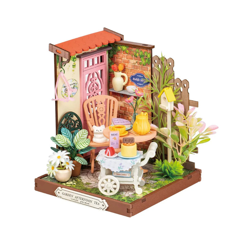 Robotime Rolife Fancy Tea Yard DIY Miniature House DS038