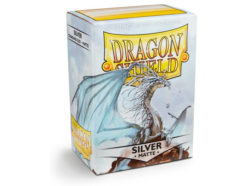 Dragon Shield: Silver - Matte Sleeves - Standard Size