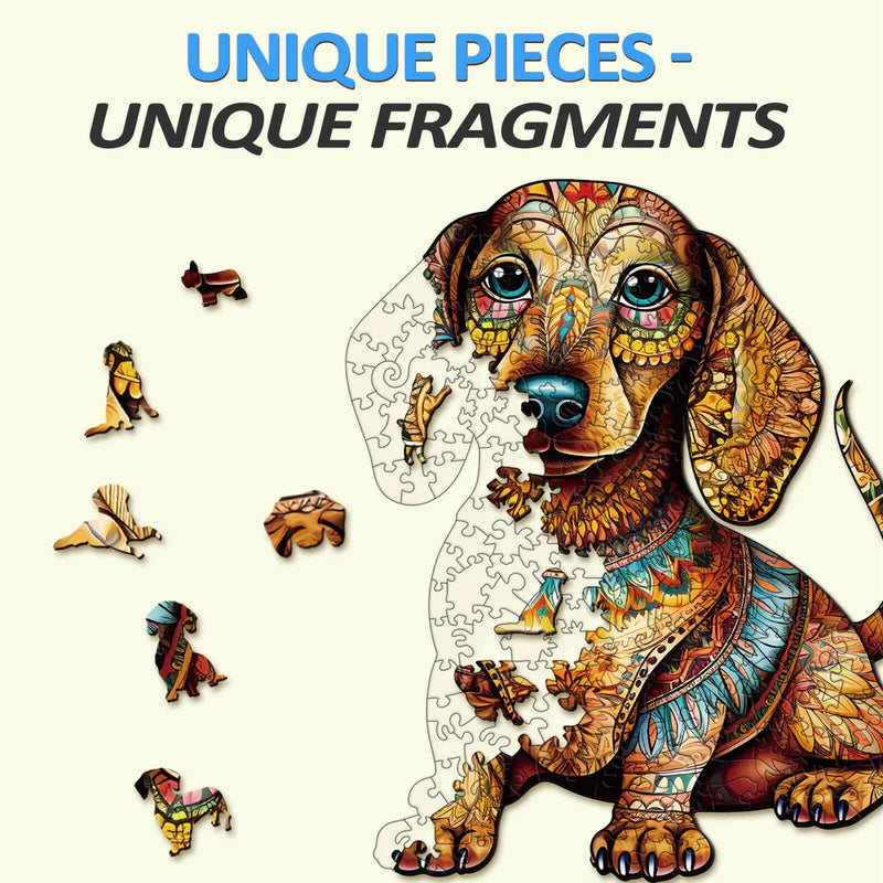 Woodbests - Dachshund 2 Wooden Jigsaw Puzzle (90-120pcs)(Pre-Order)