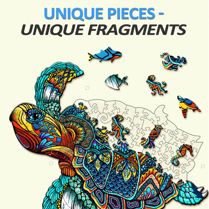 Woodbests - Resolute Turtle Wooden Jigsaw Puzzle (250-300pcs)(Pre-Order)