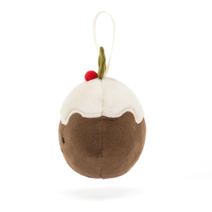 JELLYCAT FESTIVE FOLLY CHRISTMAS PUDDING BROWN 5X7X7 CM