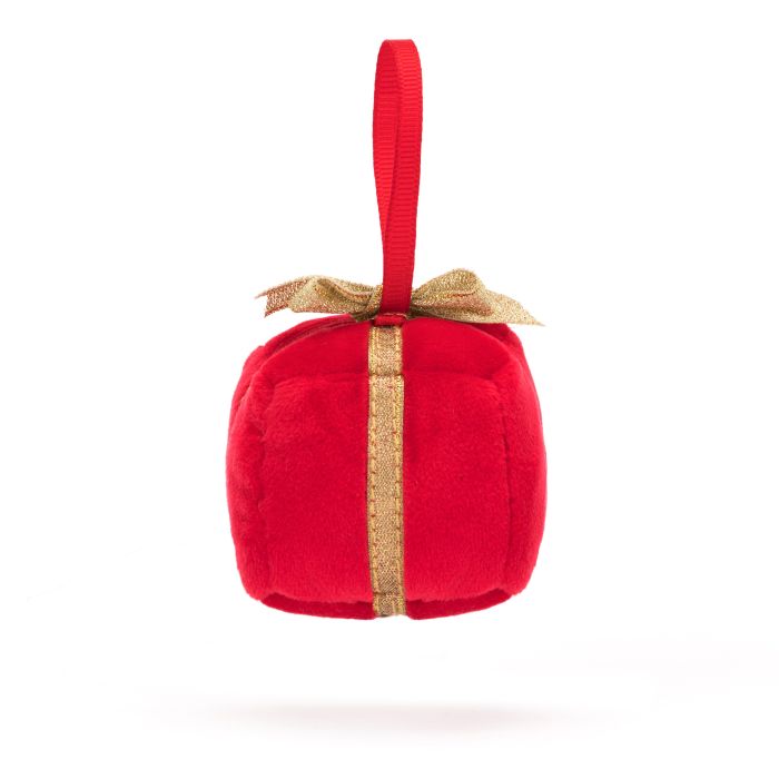 JELLYCAT FESTIVE FOLLY PRESENT RED 7X7X7 CM