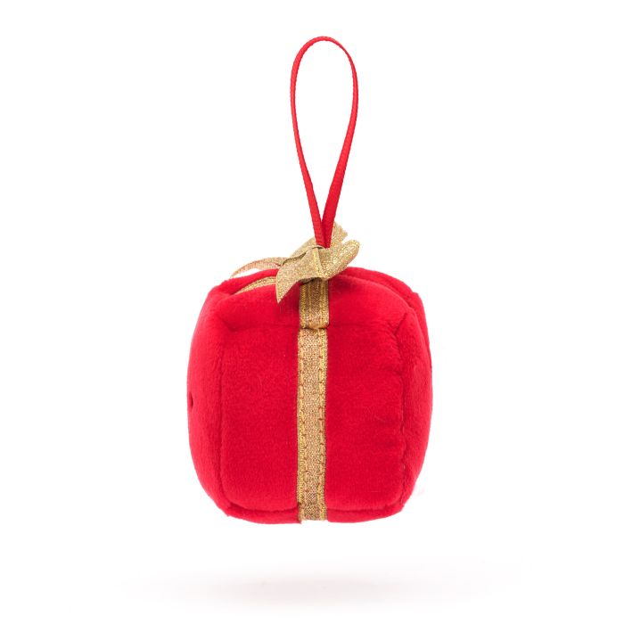 JELLYCAT FESTIVE FOLLY PRESENT RED 7X7X7 CM