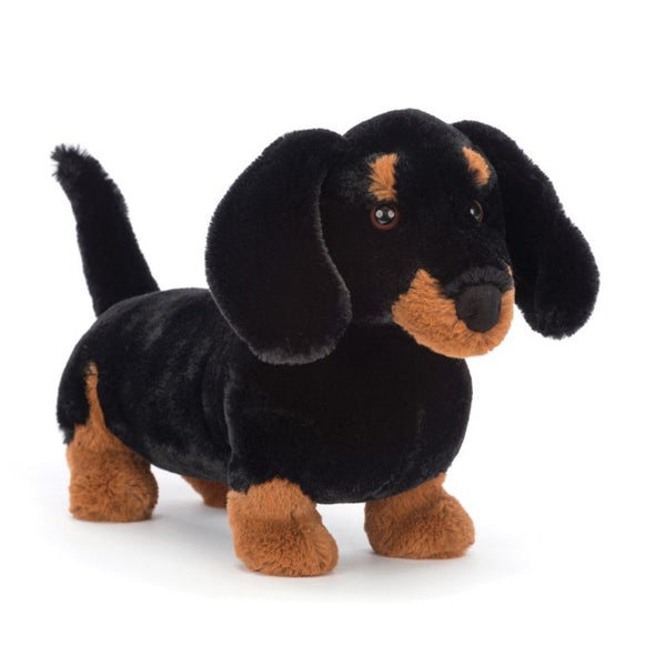 JELLYCAT FREDDIE SAUSAGE DOG BLACK 19X15X35 CM