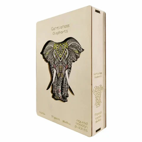 Woodbests - Noble Elephant Wooden Jigsaw Puzzle(250-300pcs)(Pre-Order)