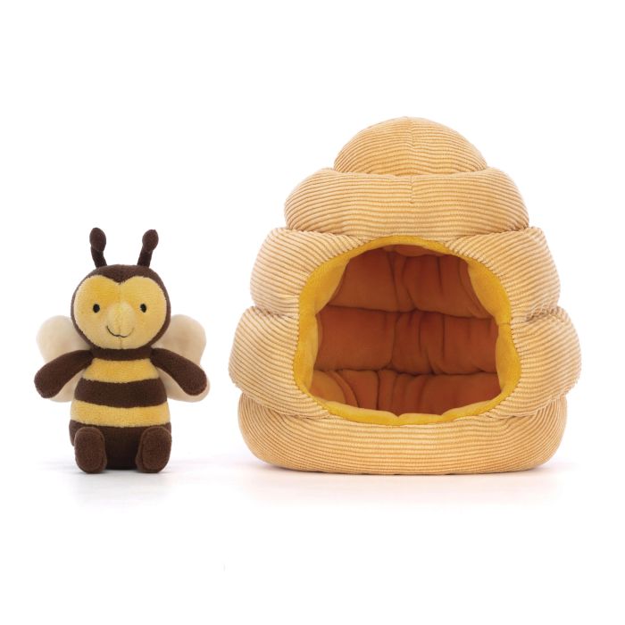 JELLYCAT HONEYHOME BEE BLACK & YELLOW 13X17X18 CM