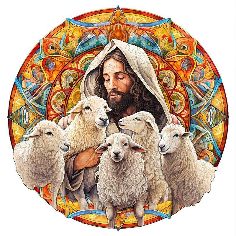 Woodbests - Jesus Shepherd Wooden Jigsaw Puzzle (160-200pcs)(Pre-Order)