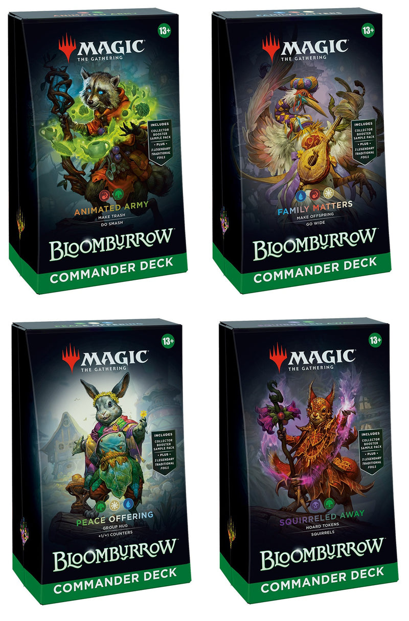 Magic the Gathering Bloomburrow Commander Decks