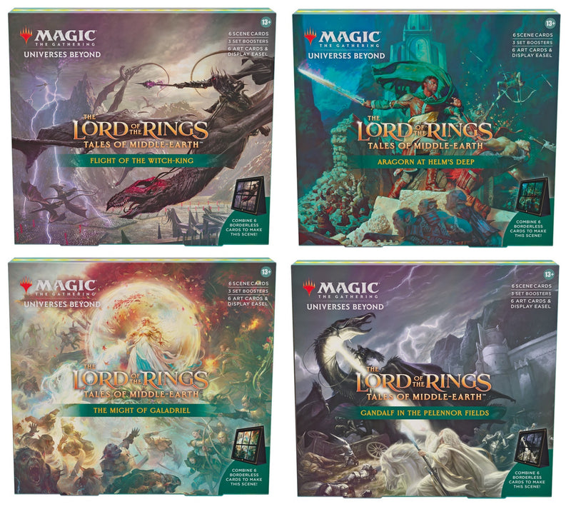 Magic the Gathering the Lord of the Rings Tales of Middle Earth Holiday Release Scene Box