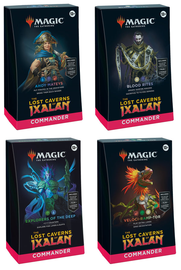 Magic the Gathering the Lost Caverns of Ixalan Commander Decks