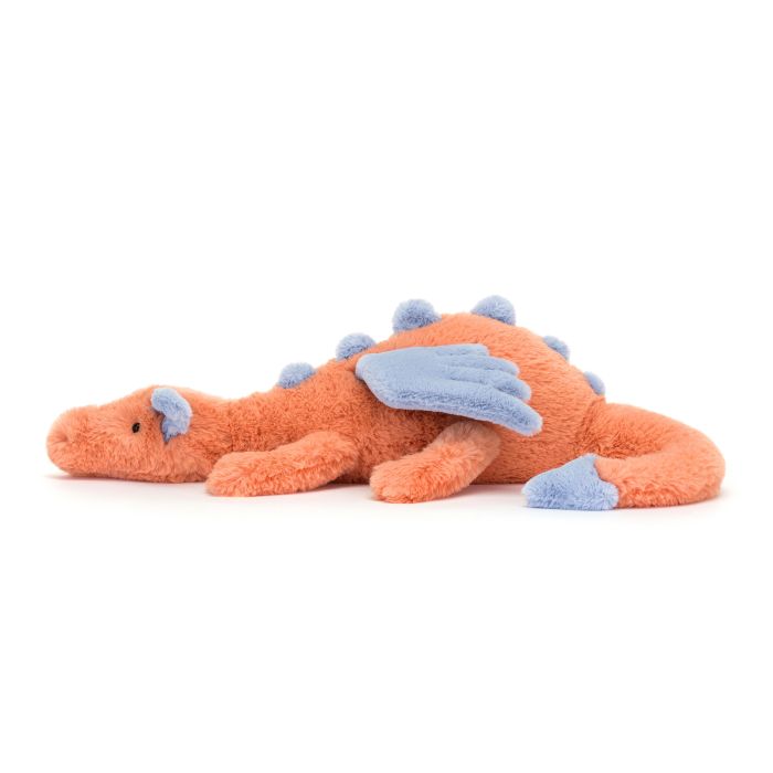 JELLYCAT PERSIMMON SNOW DRAGON LARGE 15X28X51 CM