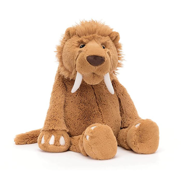 JELLYCAT STELLAN SABRE TOOTH TIGER BROWN 16X17X49 CM