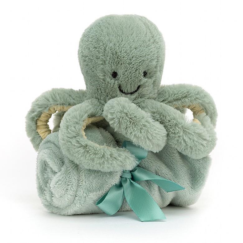 JELLYCAT ODYSSEY OCTOPUS SOOTHER GREEN 12X34X34 CM