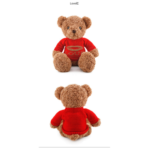 28" Classic Sweater Teddy Bear - Chocolate (7240582234312)