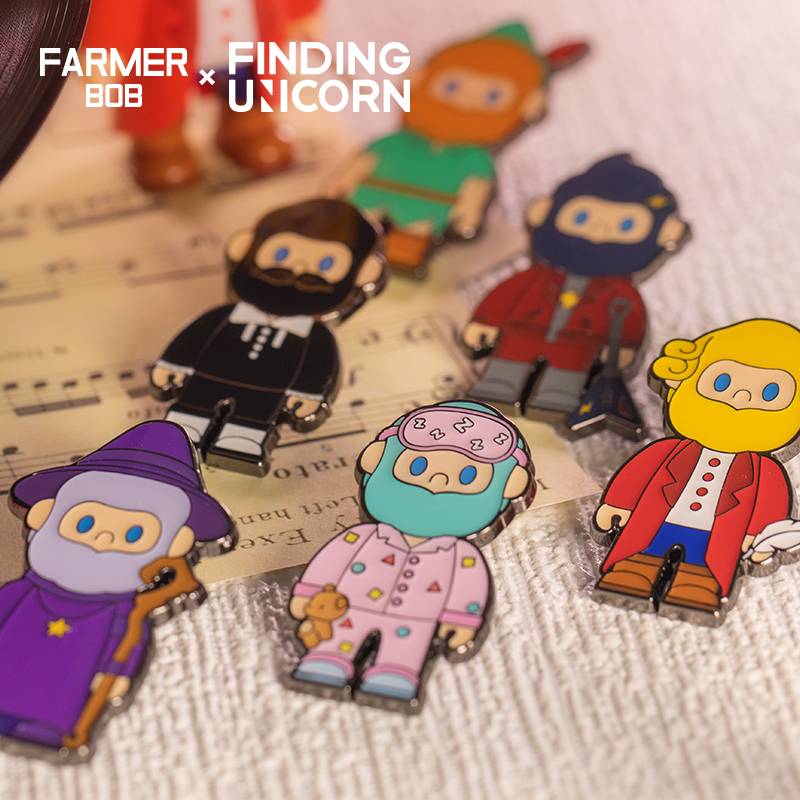 FINDING UNICORN - Farmer BOB Color Series Badage Blind Box (7090511773896)