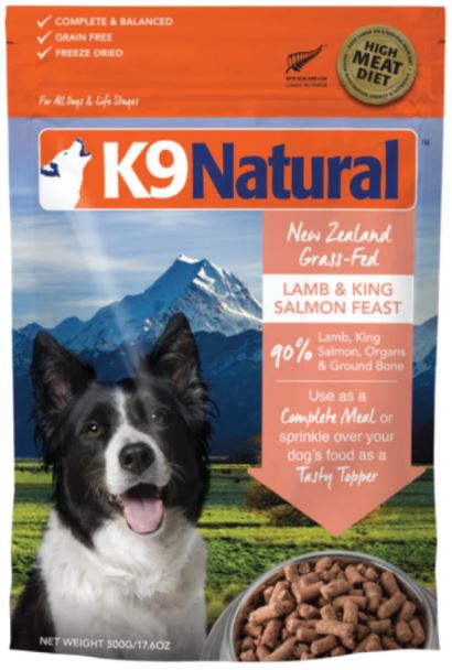 K9 Natural Freeze-Dried Core Diets - Lamb & Salmon Feast 500g (7308392595656)