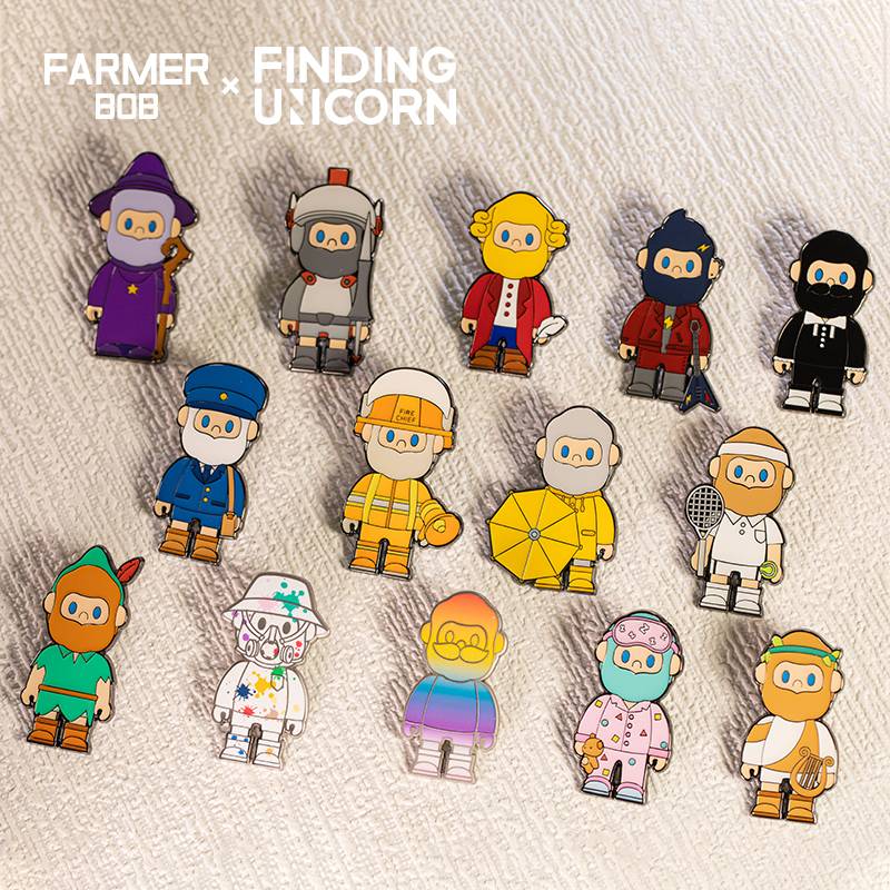 FINDING UNICORN - Farmer BOB Color Series Badage Blind Box (7090511773896)