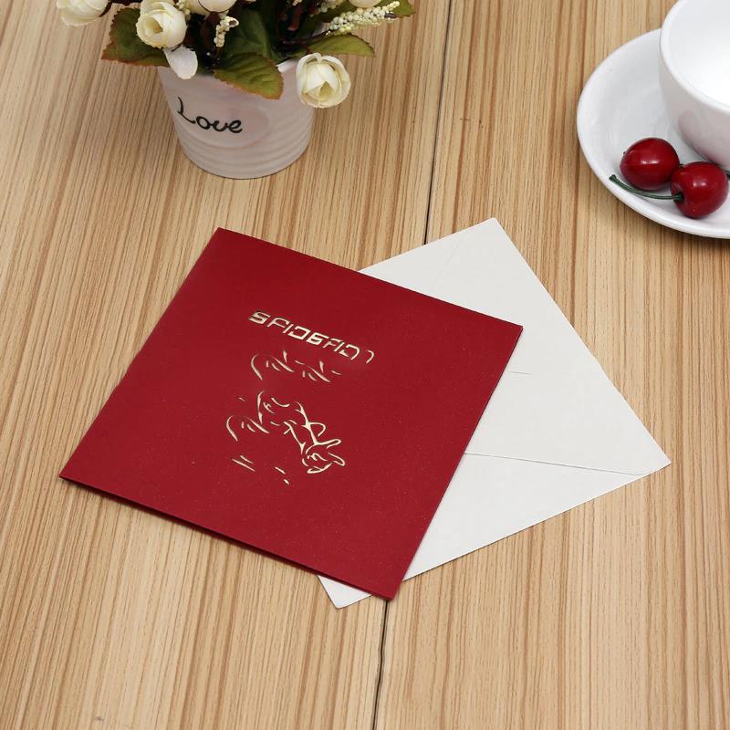 3D Spiderman Greeting Card & 1pc Envelope