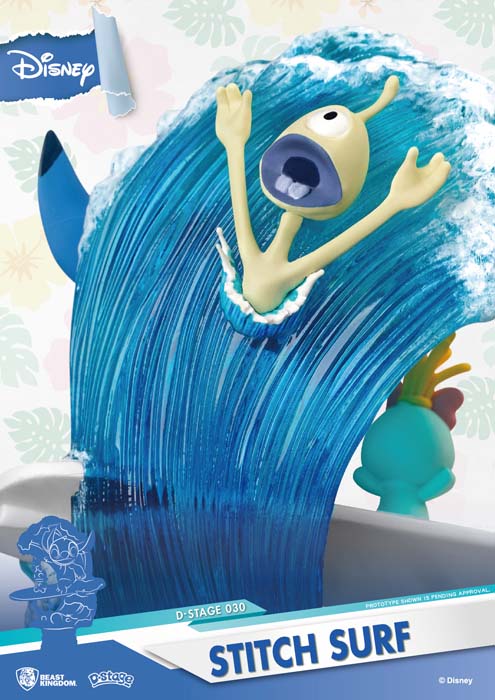 Beast Kingdom D Stage Lilo and Stitch Stitch Surf (7245270057160)