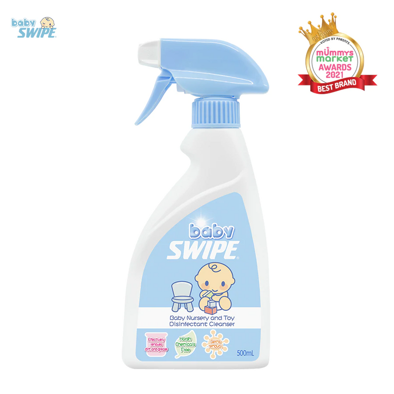 babySWIPE Baby Nursery and Toy Disinfectant Cleanser 500ml (7333240537288)