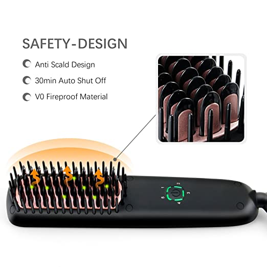 Buture mini hair straightener clearance brush