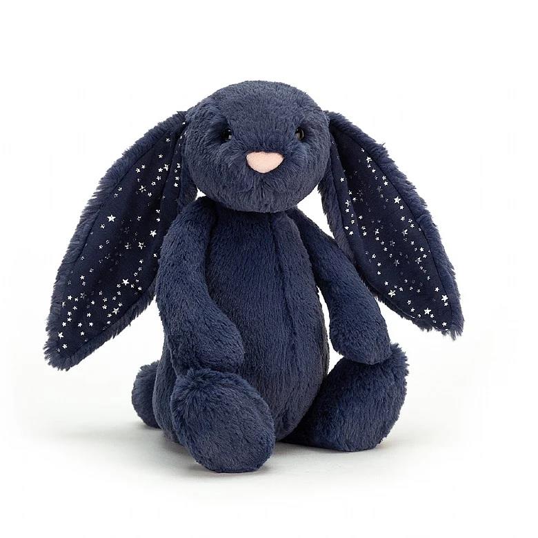 JELLYCAT BASHFUL STARDUST BUNNY ORIGINAL (MED) BLUE 9X12X31 CM