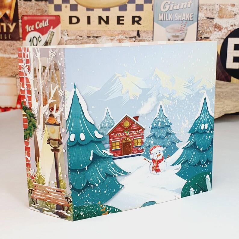 3D Santa Luxury Greeting Card & 1pc Envelope