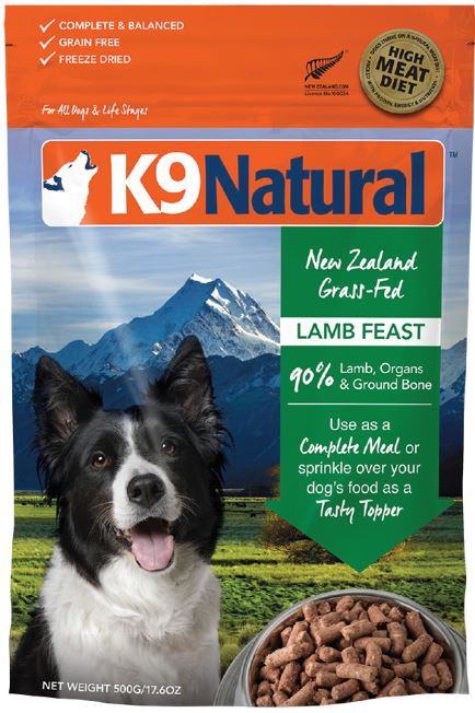 K9 Natural Freeze-Dried Core Diets - Lamb Feast 500g (7308391022792)