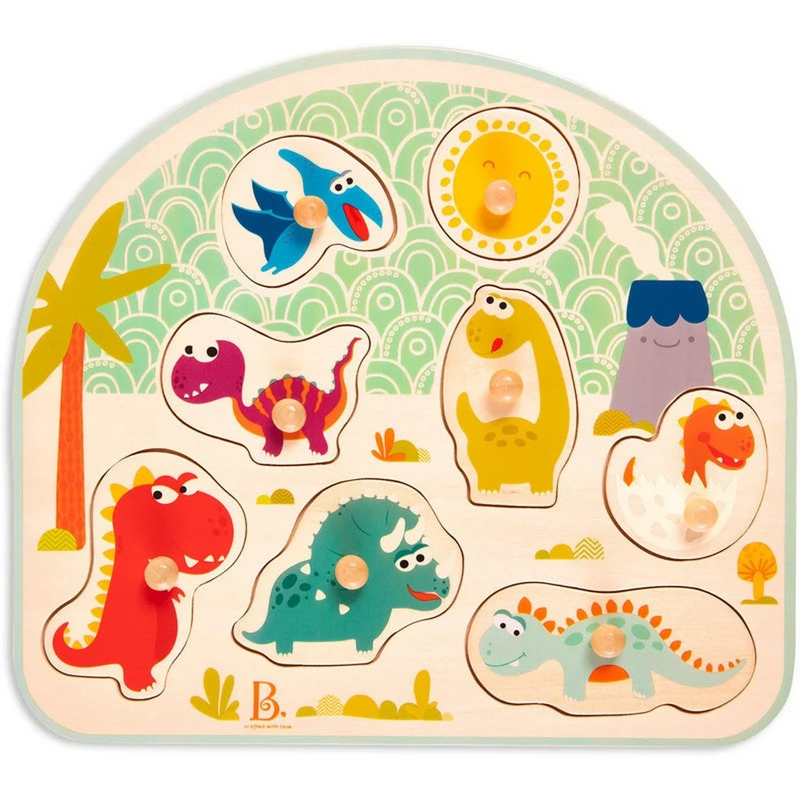 B. Stamping Dinos Wooden Puzzle (8pc)