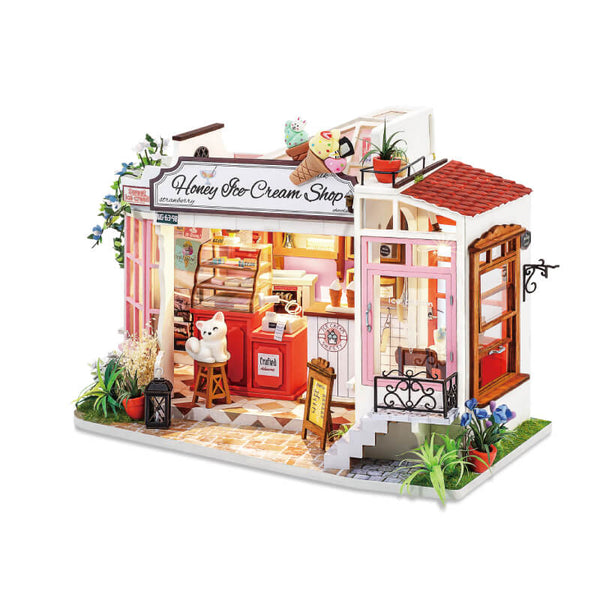 Rolife DIY Miniature Dollhouse DG148 Honey Ice-cream Shop (7090588745928)