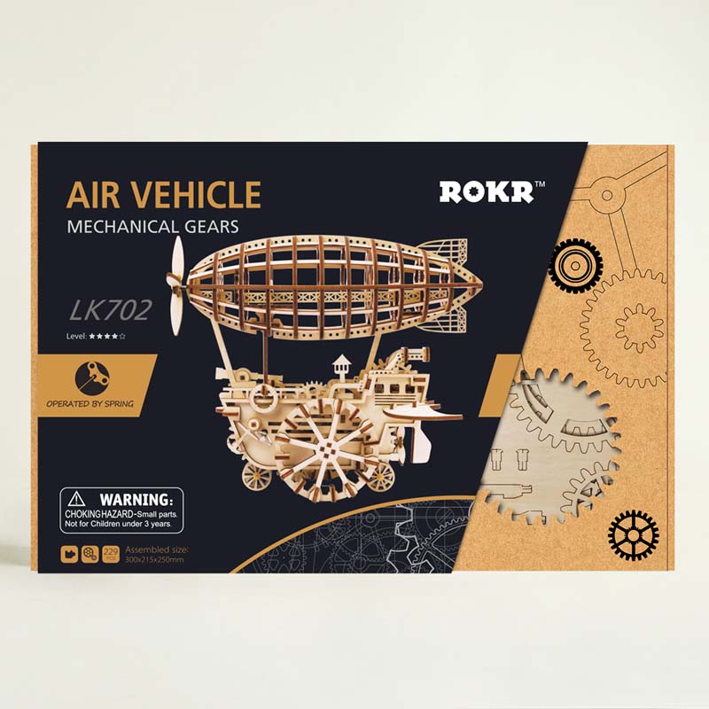 ROKR Air Vehicle LK702 Mechanical Airship Plane Model (7240615919816)